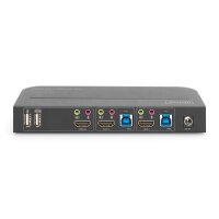 DIGITUS - DS-12874 - KVM Switch 2 Port HDMI 4K USB