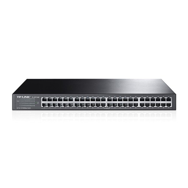 TP-LINK TL-SF1048 - Unmanaged - Fast Ethernet (10/100) - Rack-Einbau - 1U