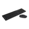 Conceptronic Kabellose Tastatur- und Maus-Kombination - Spanisches Layout - Volle Größe (100%) - Kabellos - RF Wireless - QWERTY - Schwarz - Maus enthalten