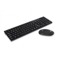 Conceptronic Orazio - Volle Größe (100%) - RF Wireless - AZERTY - Schwarz - Maus enthalten