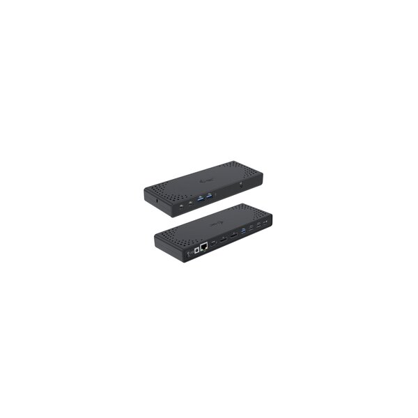 i-tec USB-C Triple Display Docking Station Gen 2 + Power Delivery 100W - Kabelgebunden - USB 3.2 Gen 1 (3.1 Gen 1) Type-C - 100 W - 3,5 mm - 10,100,1000 Mbit/s - Schwarz