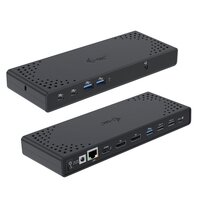 i-tec USB-C Triple Display Docking Station Gen 2 + Power Delivery 100W - Kabelgebunden - USB 3.2 Gen 1 (3.1 Gen 1) Type-C - 100 W - 3,5 mm - 10,100,1000 Mbit/s - Schwarz