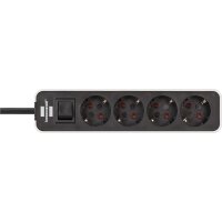 Brennenstuhl 1153240020 - 1,5 m - Drinnen - IP20 - Weiß - 4 AC-Ausgänge - 90 mm
