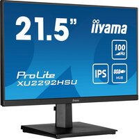 Iiyama ProLite 21.5" (54.6 cm) Monitor mit IPS-Panel-Technologie und 100Hz Bildwiederholfrequenz - 54,6 cm (21.5") - 1920 x 1080 Pixel - Full HD - LED - 4 ms - Schwarz
