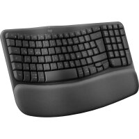 Logitech 920-012327 - Volle Größe (100%) - Kabellos - RF Wireless + Bluetooth - Membran Key Switch - QWERTZ - Graphit