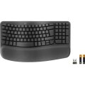 Logitech 920-012327 - Volle Größe (100%) - Kabellos - RF Wireless + Bluetooth - Membran Key Switch - QWERTZ - Graphit