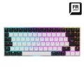 Sharkoon SKILLER SGK50 S3 wei. FR-Layout. Gateron Yellow - Tastatur - 85 Tasten