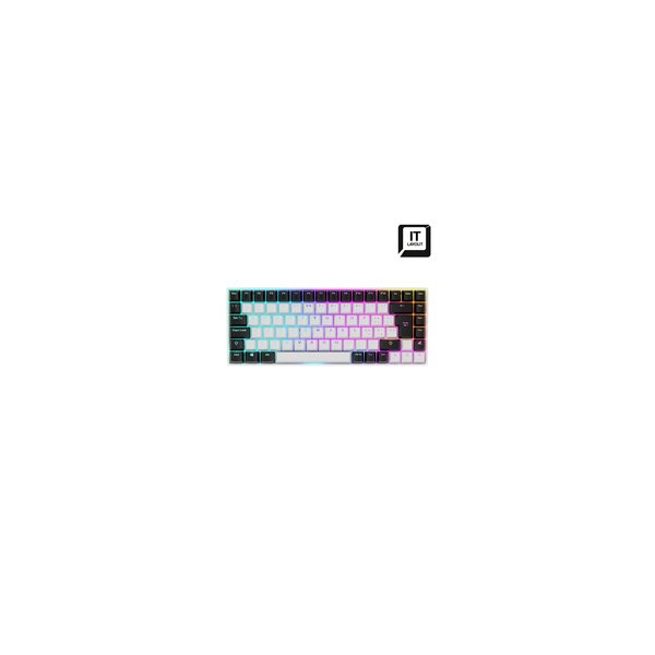 Sharkoon SKILLER SGK50 S3 wei. IT-Layout. Gateron Yellow - Tastatur - 85 Tasten