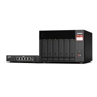 QNAP TS-673A-SW5T 6 bay 2.2 GHZ 4C/8T AMD 8GB DDR4 2 x...