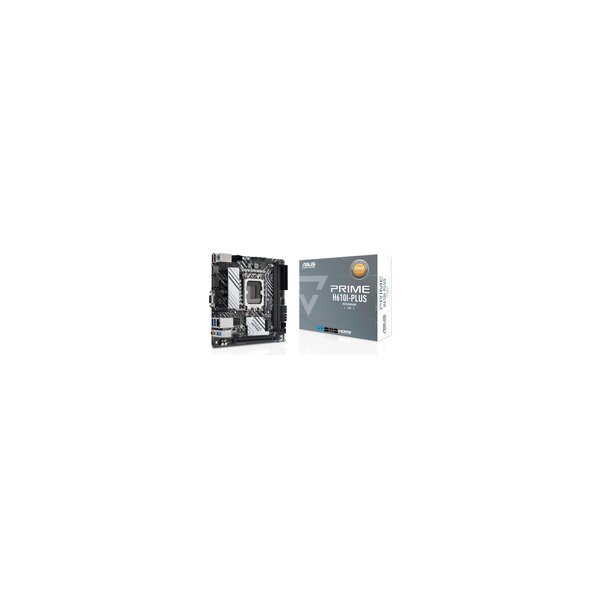 ASUS PRIME H610I-PLUS-CSM - Intel - LGA 1700 - Intel® Celeron® - Intel® Core™ i3 - Intel® Core™ i5 - Intel® Core™ i7 - Intel® Core™ i9,... - DDR5-SDRAM - 96 GB - DIMM