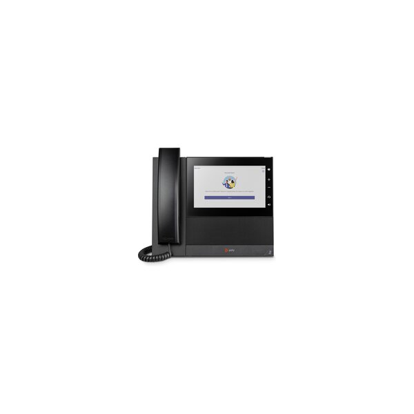 Poly CCX 600 Business-Medientelefon für Microsoft Teams und PoE-fähig - IP-Telefon - Schwarz - Kabelgebundenes Mobilteil - Tisch/Wand - Android - Digital