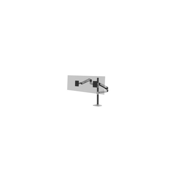 Ergotron LX Series LX Dual Stacking Arm Tall Pole - Klemme - 20 kg - 101,6 cm (40") - 100 x 100 mm - Höhenverstellung - Aluminium