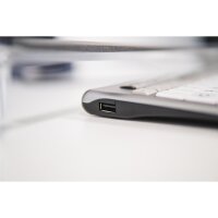 Bakker S-board 840 - Tenkeyless (80 - 87 %) - Kabelgebunden - USB - Scherenschalter - QWERTY - Hellgrau - Weiß