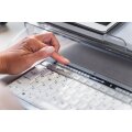 Bakker S-board 840 - Tenkeyless (80 - 87 %) - Kabelgebunden - USB - Scherenschalter - QWERTY - Hellgrau - Weiß