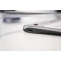 Bakker S-board 840 - Tenkeyless (80 - 87 %) - Kabelgebunden - USB - Scherenschalter - QWERTY - Hellgrau - Weiß