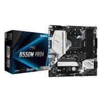ASRock B550M Pro4 - AMD - Socket AM4 - 3rd Generation AMD Ryzen™ 3 - 3rd Generation AMD Ryzen 5 - 3rd Generation AMD Ryzen™ 7 - 3rd... - Socket AM4 - DDR4-SDRAM - 128 GB
