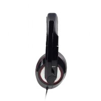 Gembird MHS-001 - Kopfhörer - Kopfband - Musik - Schwarz - Binaural - Drehregler