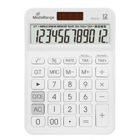 MEDIARANGE MROS191 - Desktop - Einfacher Taschenrechner - 12 Ziffern - Batterie/Solar - Weiß