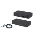 i-tec USB 3.0 / USB-C / Thunderbolt 3 Professional Dual 4K Display Docking Station Generation 2 + Power Delivery 100W - Kabelgebunden - USB 3.2 Gen 1 (3.1 Gen 1) Type-C - 100 W - 3,5 mm - 10,100,1000 Mbit/s - Schwarz
