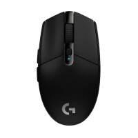 Logitech G G305 - rechts - Optisch - RF Wireless + Bluetooth - 12000 DPI - 1 ms - Schwarz