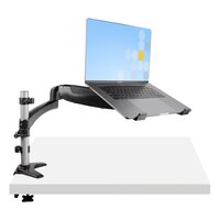 StarTech.com Monitorhalter - Monitorarm - Full Motion Laptopständer für 34 Zoll Monitor - VESA Mount - Ergonomische Monitor Tischhalterung - Klemmbefestigung - Laptop- & Monitorarm - Schwarz - Aluminium - 86,4 cm (34") - 8 kg - -180 - 180°