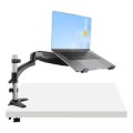 StarTech.com Monitorhalter - Monitorarm - Full Motion Laptopständer für 34 Zoll Monitor - VESA Mount - Ergonomische Monitor Tischhalterung - Klemmbefestigung - Laptop- & Monitorarm - Schwarz - Aluminium - 86,4 cm (34") - 8 kg - -180 - 180°