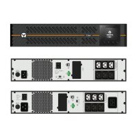 Vertiv Liebert Edge Unterbrechungsfreie Stromversorgungen (USV) - 1500 VA 1350 W 230 V 2HE Line-interactive AVR Tower-/Rackmontage Drehbarer LCD-Monitor | Sinusleistung im Batteriebetrieb | 3 programmierbare Steckdosen | Intellislot SNMP/Web-Karten - Line