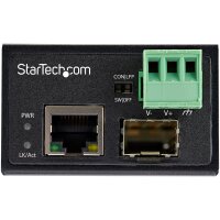 StarTech.com Industrial Media Converter - 100 Mbit/s Medienkonverter LWL Kupfer - Singlemo
