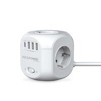 RealPower PowerBox 431 Steckdosenwürfel mit USB und C