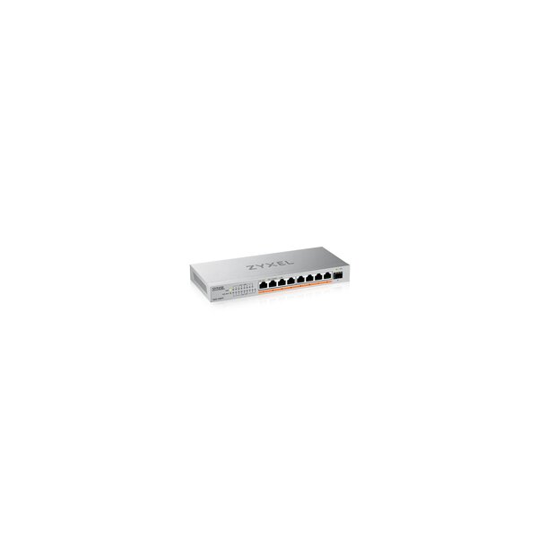 ZyXEL XMG-108 2 5G+ 1 SFP+ 100W total PoE++ Desktop MultiGig unmanaged - Switch - 1 Gbps