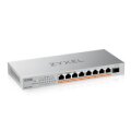 ZyXEL XMG-108 2 5G+ 1 SFP+ 100W total PoE++ Desktop MultiGig unmanaged - Switch - 1 Gbps