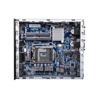 Shuttle Slim PC DH610  - S1700 - 1x HDMI - 2x DP  - 1x 2.5"  - 2x M.2 - 2x LAN (Intel 1G + 2.5G) - 2x COM - 24/7 Dauerbetrieb - inkl. VESA - 1,3L Größe PC - Mini-PC Barebone - LGA 1700 - DDR4-SDRAM - M.2 - SATA - Serial ATA II - Serial ATA III - 120 W