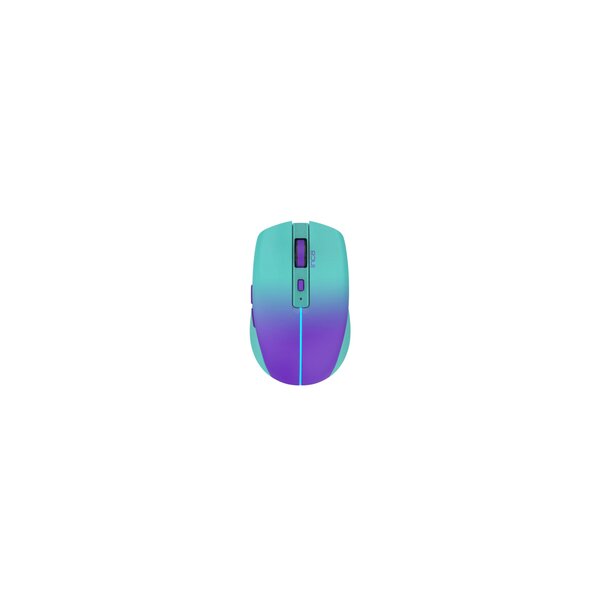 INCA IWM-511RM - rechts - Optisch - RF Wireless + Bluetooth + USB Type-C - 1600 DPI - Grün - Violett