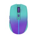 INCA IWM-511RM - rechts - Optisch - RF Wireless + Bluetooth + USB Type-C - 1600 DPI - Grün - Violett