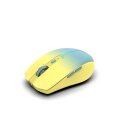 INCA IWM-511RS - rechts - Optisch - RF Wireless + Bluetooth + USB Type-C - 1600 DPI - Blau - Gelb