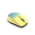 INCA IWM-511RS - rechts - Optisch - RF Wireless + Bluetooth + USB Type-C - 1600 DPI - Blau - Gelb