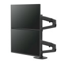 Ergotron LX Series LX Dual Stacking Arm - Tall Pole - Matte Black - Klemme - 20 kg - 101,6 cm (40") - 100 x 100 mm - Höhenverstellung - Schwarz