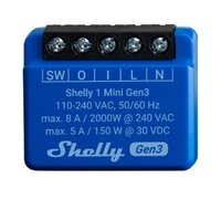 Shelly Plus 1 Mini Gen. 3 - 8A - 1 Kanal - WLAN - BT