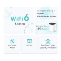 TP-LINK Deco X55 V1.60 - WLAN-System (3 Router) - bis zu 604 m²