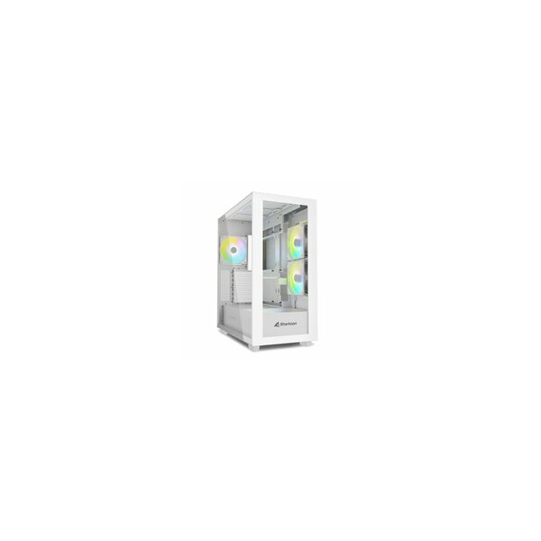 Sharkoon Gehäuse Rebel C60 RGB ATX 2xGlas weiß - Midi/Minitower - ATX