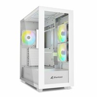 Sharkoon Gehäuse Rebel C60 RGB ATX 2xGlas weiß...
