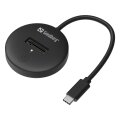 SANDBERG USB 3.2 Dock for M.2+NVMe SSD - SSD - M.2 - 4 TB - USB Typ-C - Schwarz - 10 Gbit/s