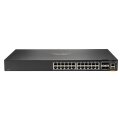 HPE Networking CX 6200F 24G Class-4 PoE 4SFP+ 370W Switch - Managed - L3 - Gigabit Ethernet (10/100/1000) - Power over Ethernet (PoE) - Rack-Einbau - 1U