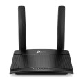 TP-LINK 300 Mbps Wireless N 4G LTE Router - Wi-Fi 4 (802.11n) - Einzelband (2,4GHz) - Ethernet/LAN - 3G - Schwarz - Tabletop-Router