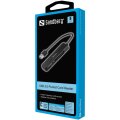 SANDBERG 134-32 - MMC - Speicherstick (MS) - MicroSD (TransFlash) - SD - SDHC - SDXC - Schwarz - 5000 Mbit/s - Aluminium - USB 3.2 Gen 1 (3.1 Gen 1) - Windows 10 - Windows 7 - Windows 8 - Windows Vista - Windows XP