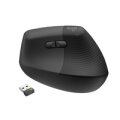 Logitech Lift for Business - rechts - Vertikale Ausführung - Optisch - RF Wireless + Bluetooth - 4000 DPI - Graphit