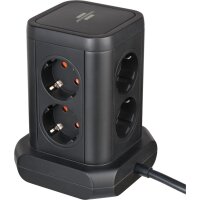 Brennenstuhl Steckdosenturm 8-fach mit 4x USB 2m...