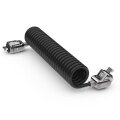 Compulocks Dual Head Coiled Cable Keyed Lock - 2 Schlüssel - Galvanisiertes Stahl - Schwarz