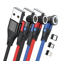 RealPower Magnetic cable Set 1m 3 Kabel mit Adaptern