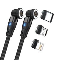 RealPower Magnetic cable 1m 2x magnetisch schwarz mit Adapte